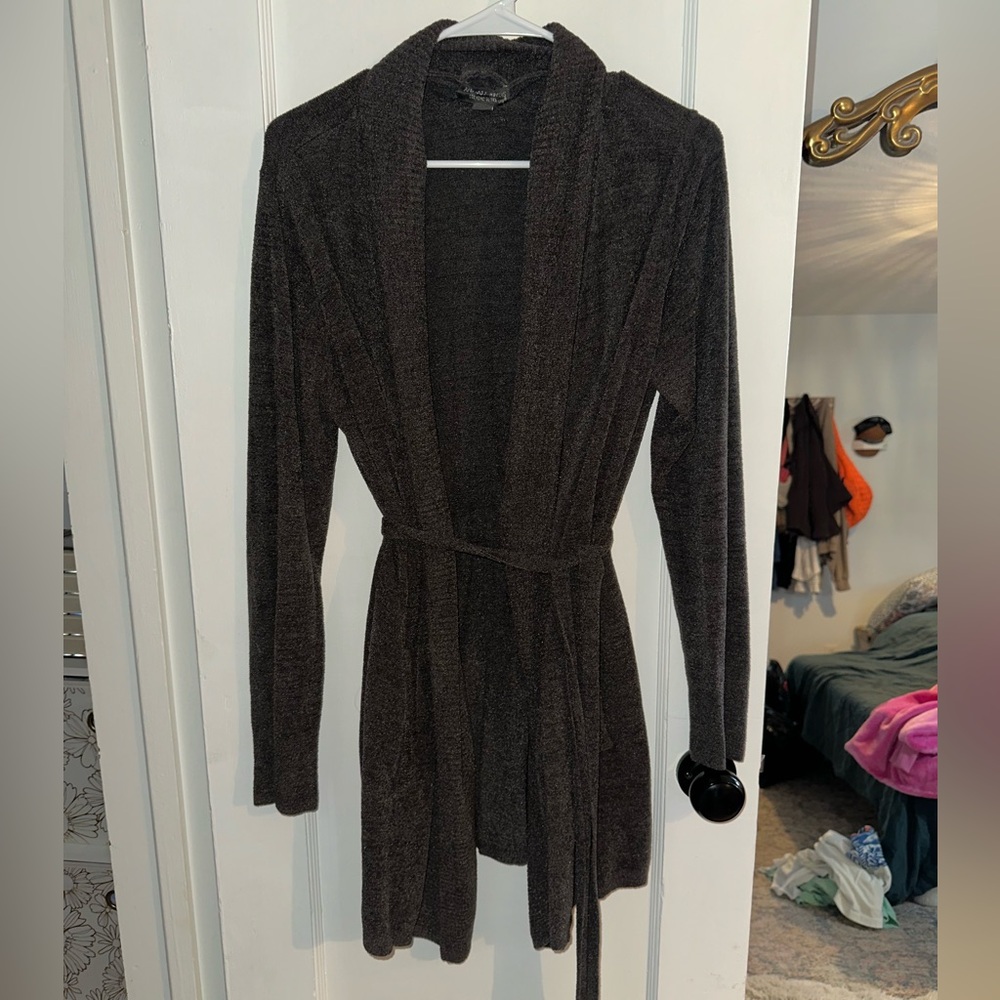 Barefoot Dreams Charcoal CozyChic Cardigan